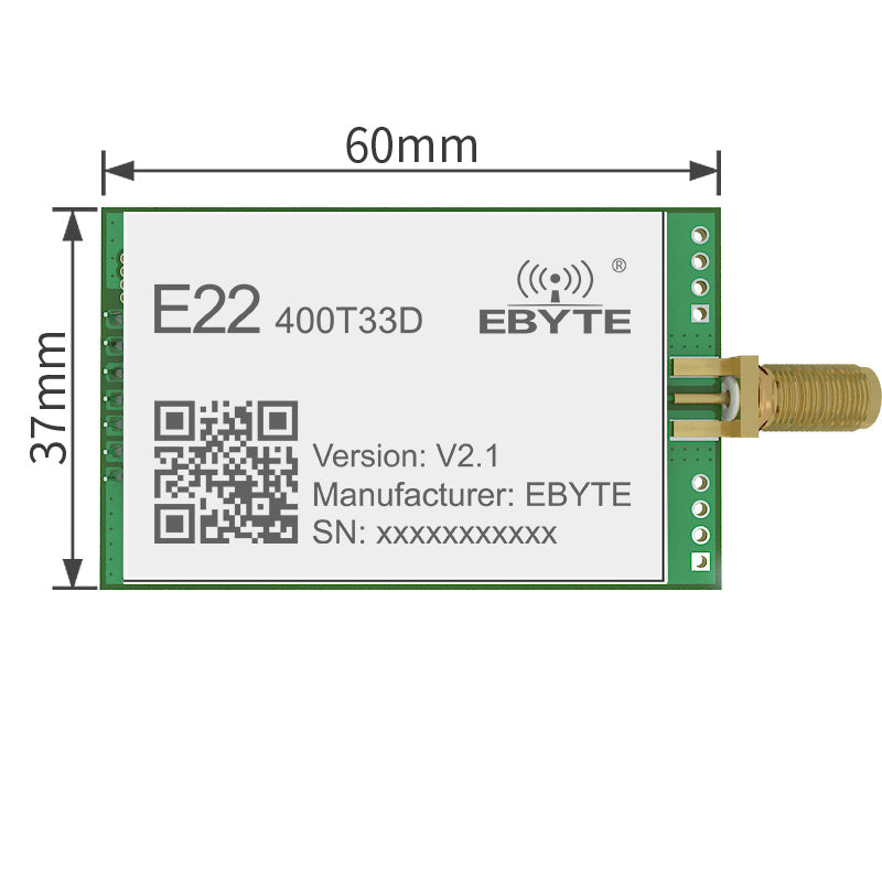 E22-400T33D-V2 SX1262 Lora Funkmodul 33dBm 400MHz 16KM RSSI SMA-K UART DIP Modul