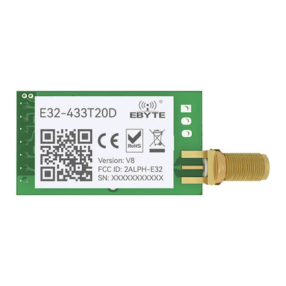 E32-433T20D LoRA UART RF Modul 433MHz 20dBm 3km SMA-K Antenne