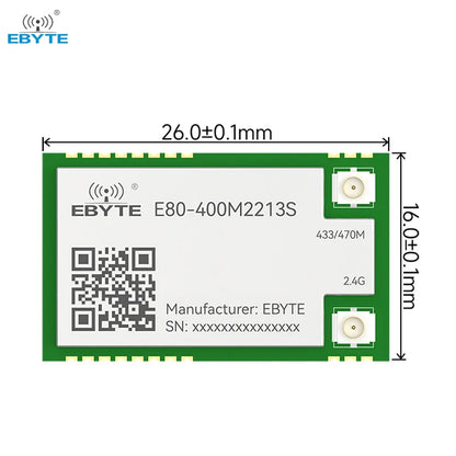 E80-400M2213S LoRa LR1121 21,5/13dBm 433M/2,4GHz drahtloses RF-Transceiver-Modul