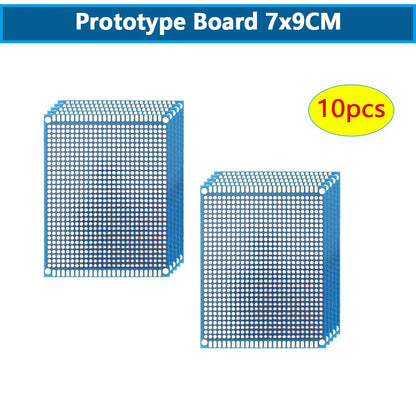 5/10PCS PCB 3x7cm 4x6cm 5x7cm 7x9cm Doppelseitige Leiterplatte DIY