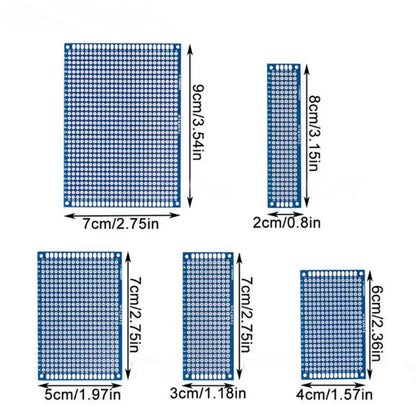 5/10PCS PCB 3x7cm 4x6cm 5x7cm 7x9cm Doppelseitige Leiterplatte DIY