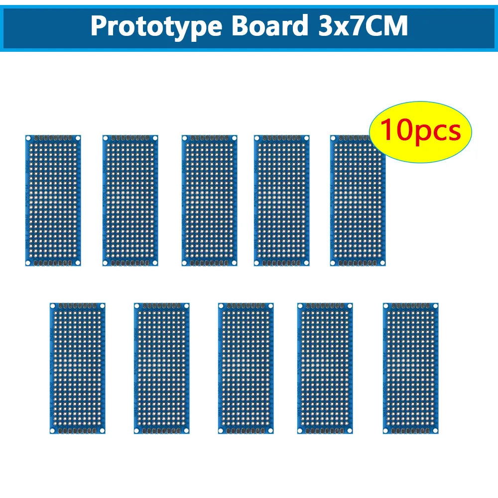 5/10PCS PCB 3x7cm 4x6cm 5x7cm 7x9cm Doppelseitige Leiterplatte DIY