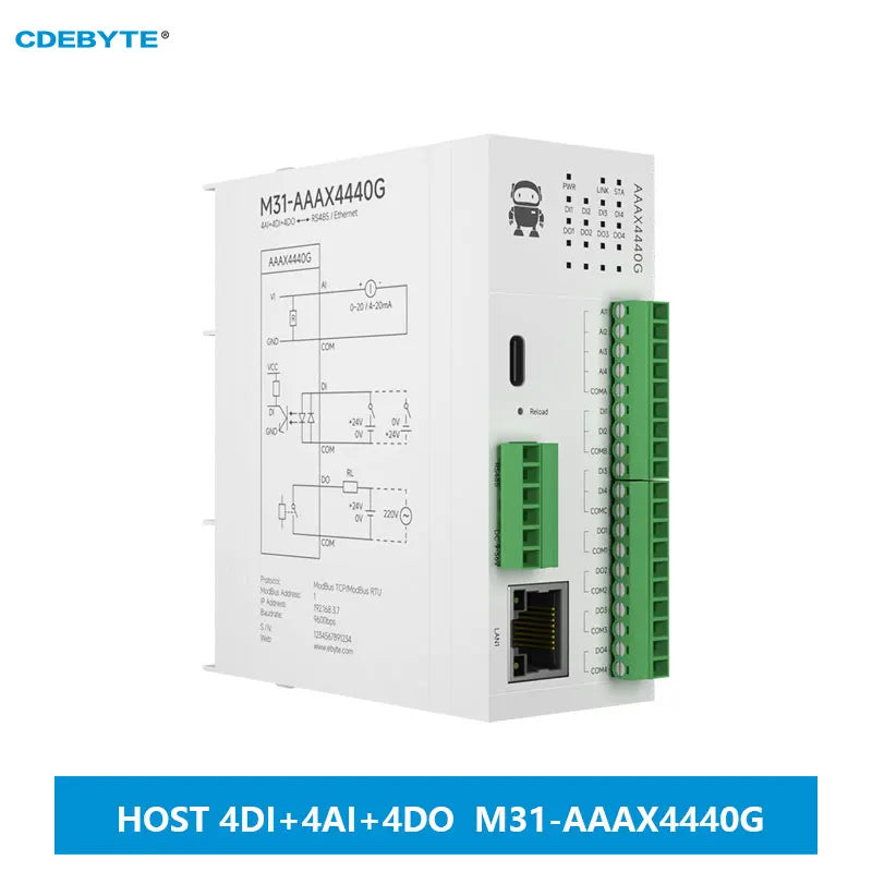 M31-AAAX4440G 4DI+4AI+4DO Verteiltes dezentrales PNP-NPN-IO-Modem