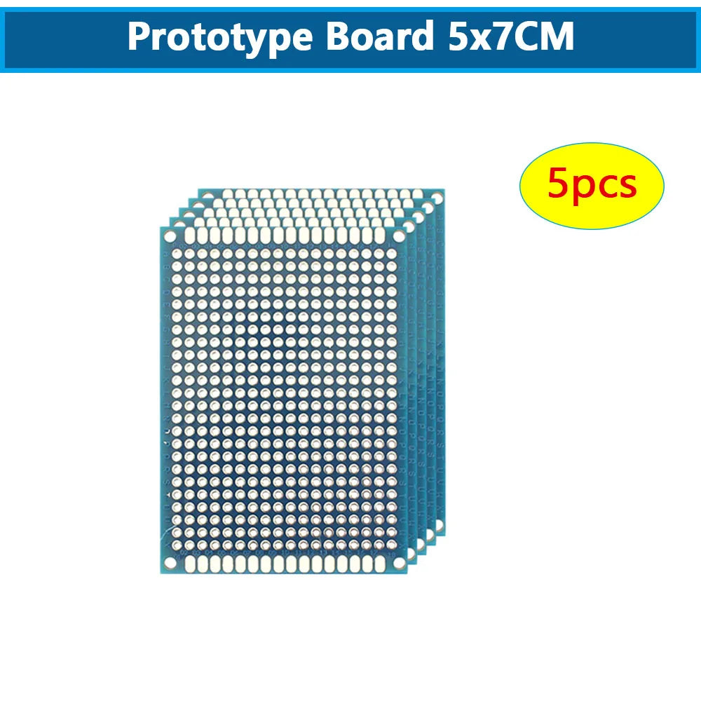 5/10PCS PCB 3x7cm 4x6cm 5x7cm 7x9cm Doppelseitige Leiterplatte DIY