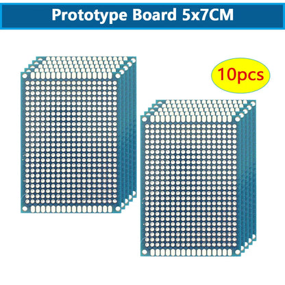 5/10PCS PCB 3x7cm 4x6cm 5x7cm 7x9cm Doppelseitige Leiterplatte DIY