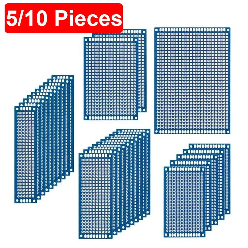 5/10PCS PCB 3x7cm 4x6cm 5x7cm 7x9cm Doppelseitige Leiterplatte DIY